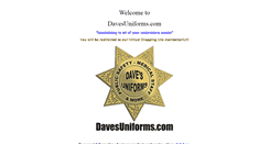 Desktop Screenshot of davesuniforms.com